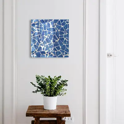 Key box for wall Blue mosaic