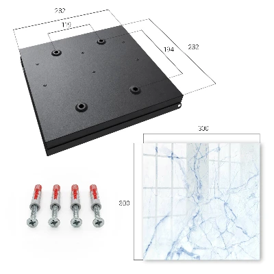 Wall mounted key box Marbled pattern