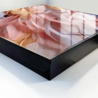Key box for wall Pastel feathers