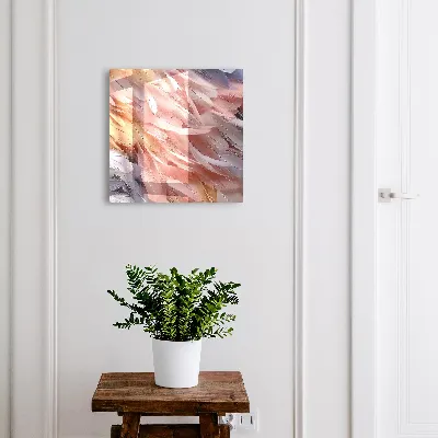 Key box for wall Pastel feathers