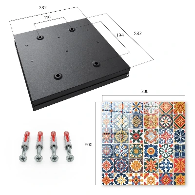 Key cabinet Colorful tiles