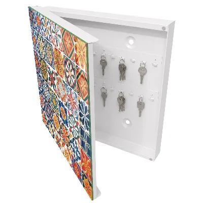 Key cabinet Colorful tiles