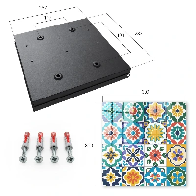 Wall mounted key box Floral patterns