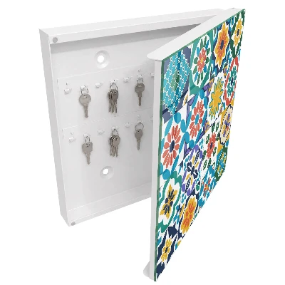 Wall mounted key box Floral patterns