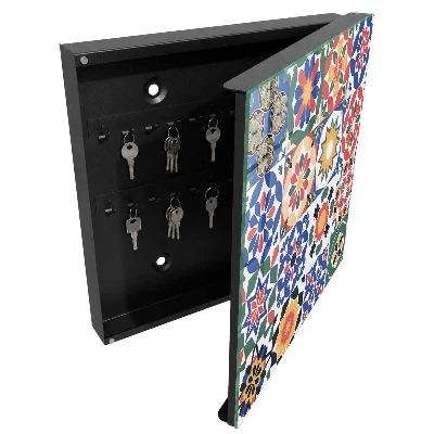 Key cabinet Floral mosaic