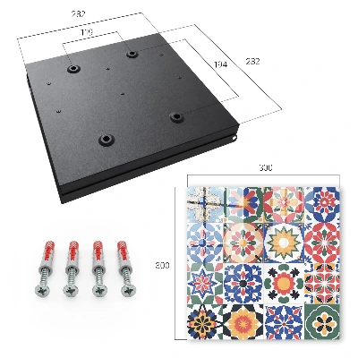 Key cabinet Floral mosaic