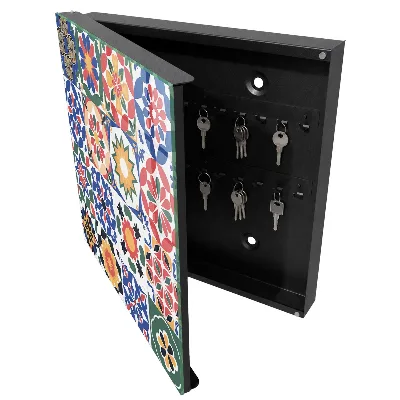 Key cabinet Floral mosaic