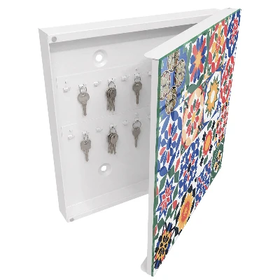 Key cabinet Floral mosaic