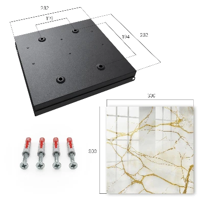 Key box for wall Elegant marble