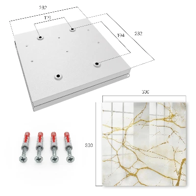 Key box for wall Elegant marble
