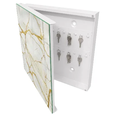Key box for wall Elegant marble