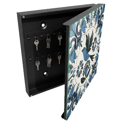 Wall mounted key box Blue bird