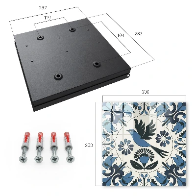 Wall mounted key box Blue bird