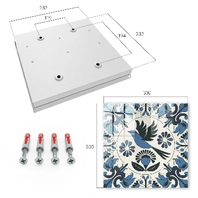 Wall mounted key box Blue bird