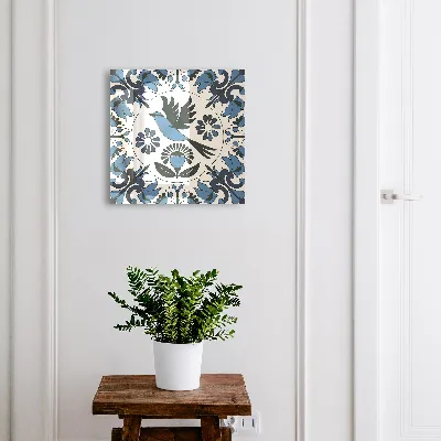Wall mounted key box Blue bird
