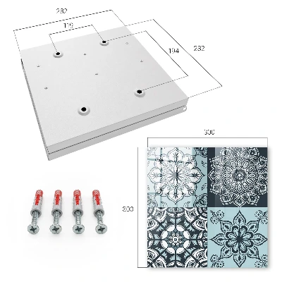 Key cabinet Geometric patterns