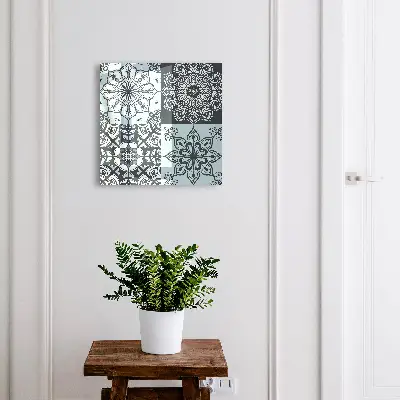 Key cabinet Geometric patterns
