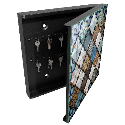Wall mounted key box Tile patterns