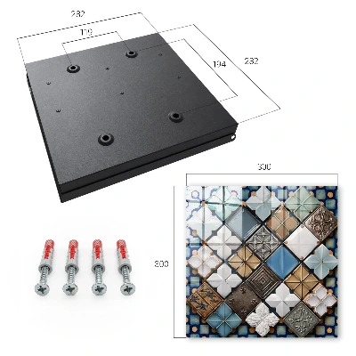 Wall mounted key box Tile patterns
