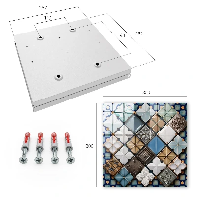 Wall mounted key box Tile patterns