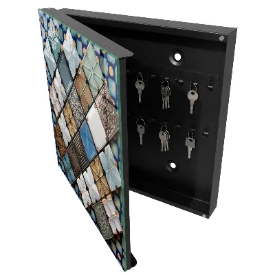 Wall mounted key box Tile patterns