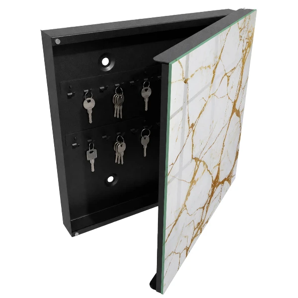 Key cabinet Marbled pattern