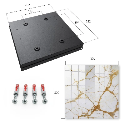Key cabinet Marbled pattern