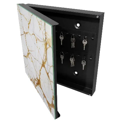 Key cabinet Marbled pattern