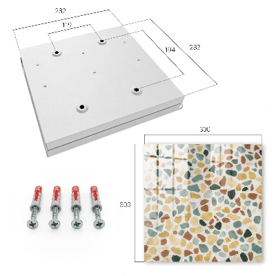 Key box for wall Pebble mosaic