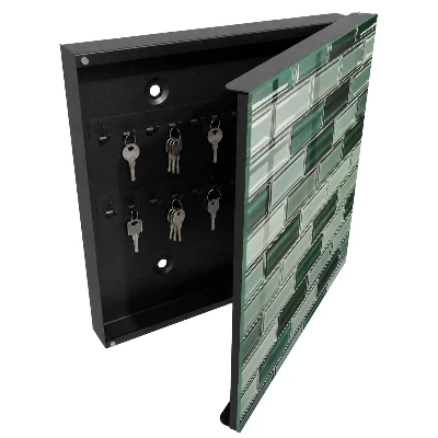 Wall mounted key box Green wall