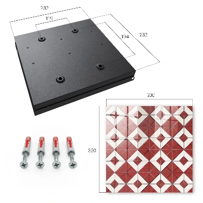 Key cabinet Red mosaic