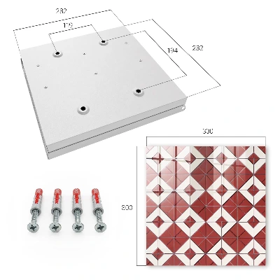 Key cabinet Red mosaic