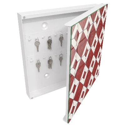 Key cabinet Red mosaic