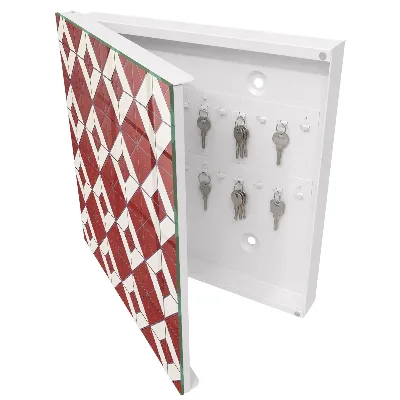 Key cabinet Red mosaic