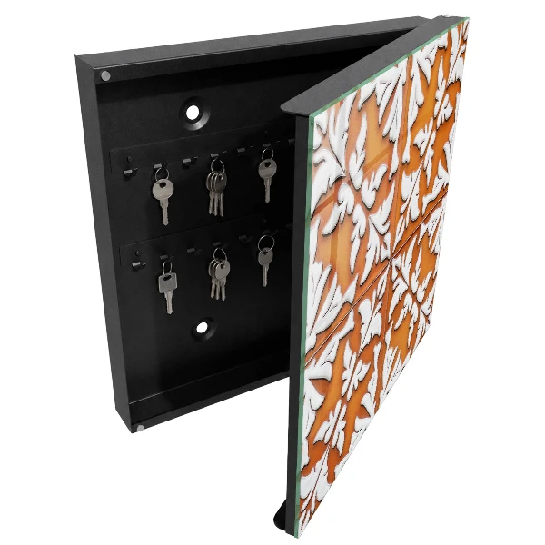 Key box for wall Plant motif