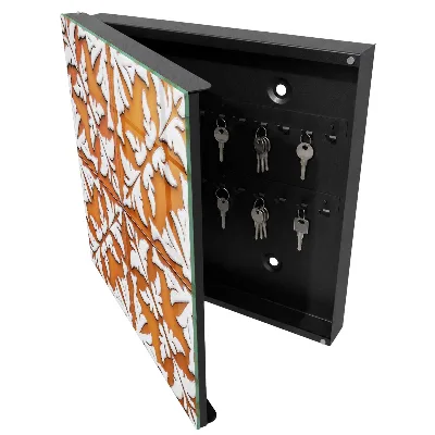 Key box for wall Plant motif