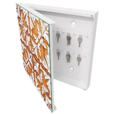 Key box for wall Plant motif