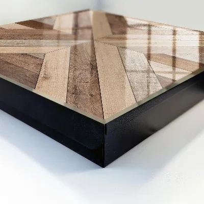 Wall mounted key box Wood geometry