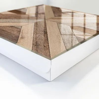 Wall mounted key box Wood geometry