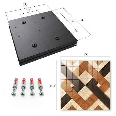 Key cabinet in a modern geometry design