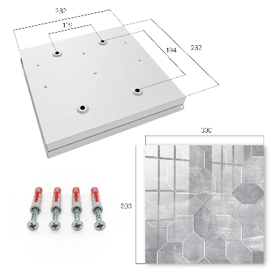 Key box for wall Grey geometry