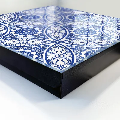 Wall mounted key box Blue mosaic