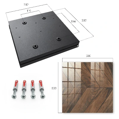 Key box for wall Wood herringbone
