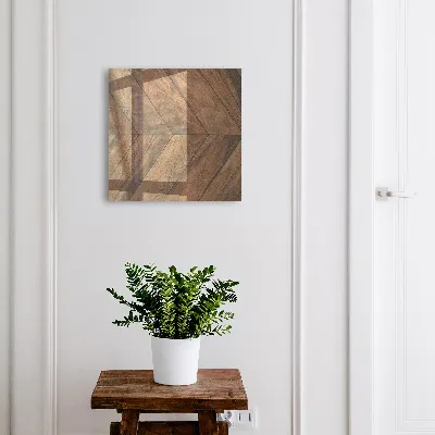 Key box for wall Wood herringbone