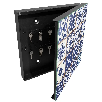 Wall mounted key box Retro mosaic