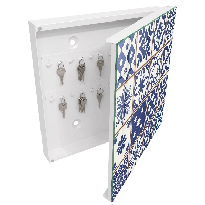 Wall mounted key box Retro mosaic