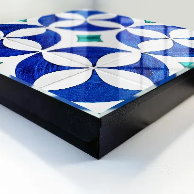 Wall mounted key box Geometric motif