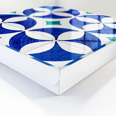 Wall mounted key box Geometric motif