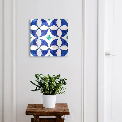 Wall mounted key box Geometric motif