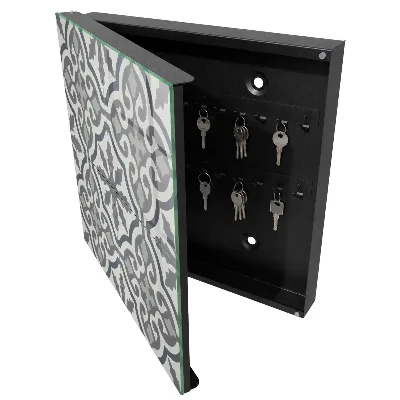 Key box for wall Geometric pattern